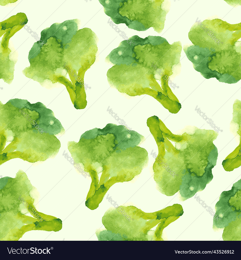 Fresh Green Broccoli Pattern