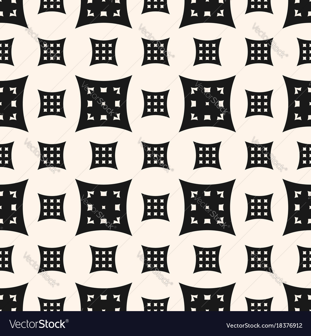 Geometric seamless pattern with different squares