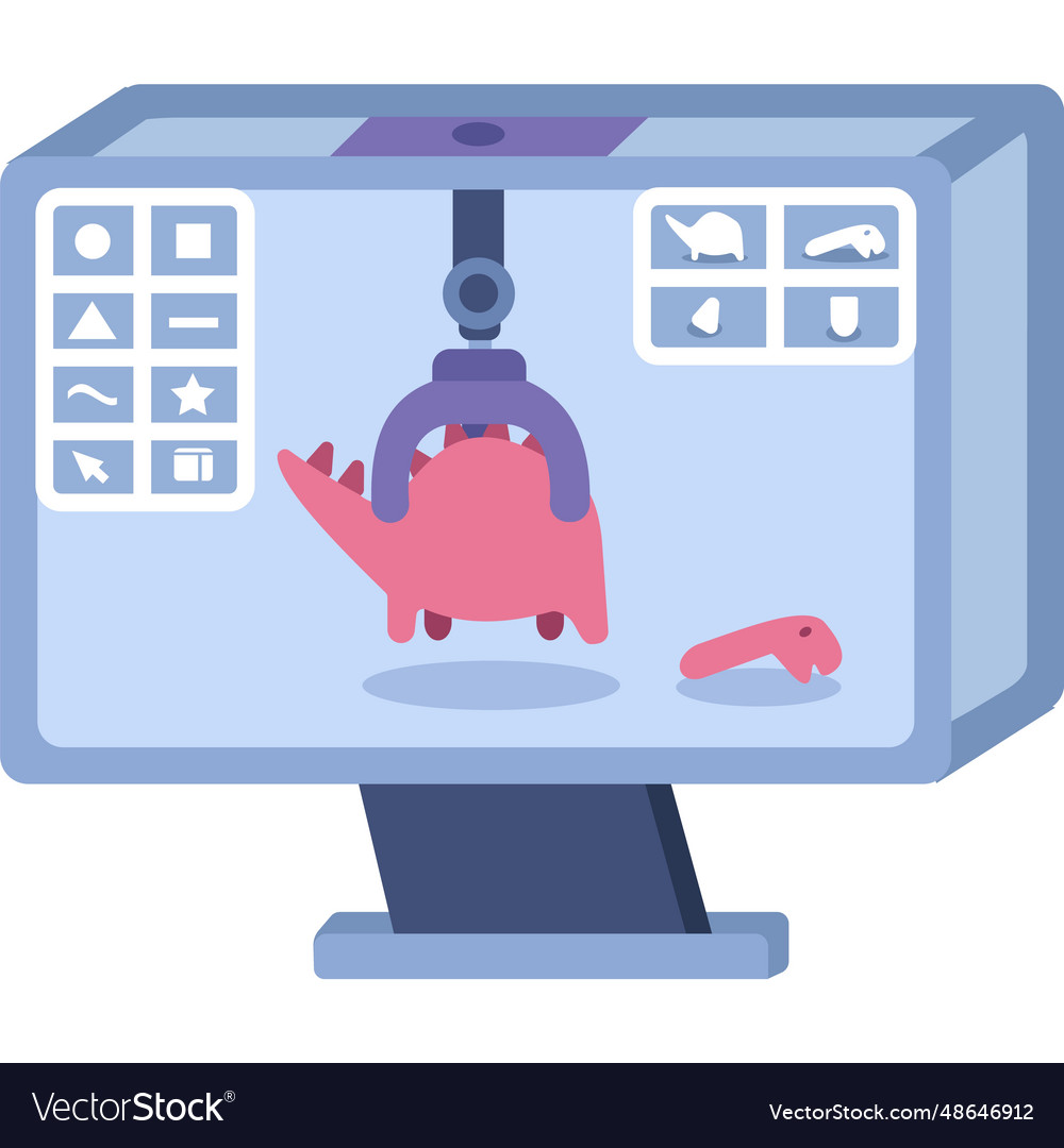 Modeling and design icon 3d printer