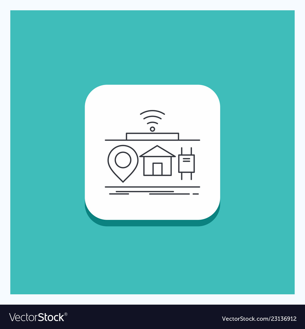 Round button for iot gadgets internet of things Vector Image Round button for iot gadgets internet of things