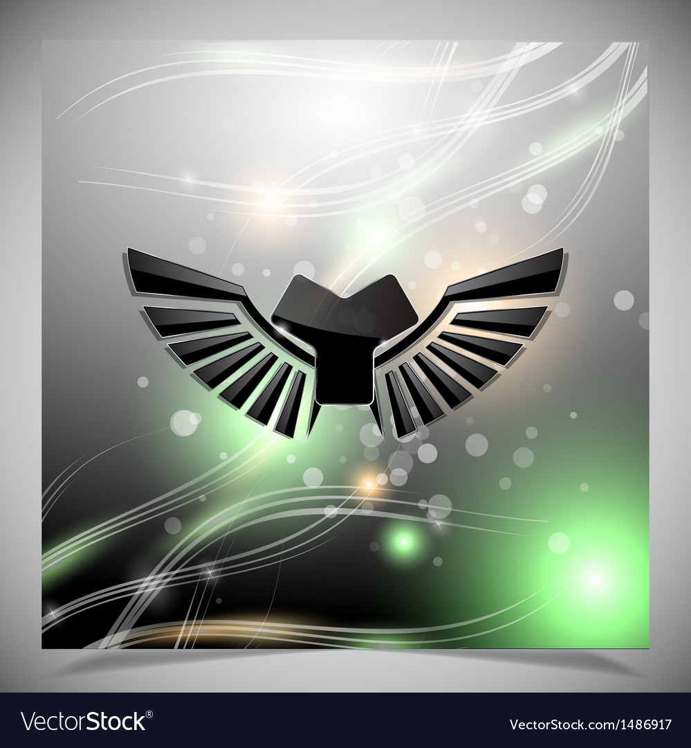Abstract background with wings