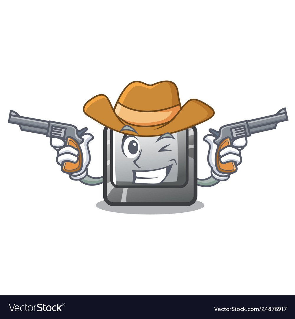 Cowboy button c on a keyboard character