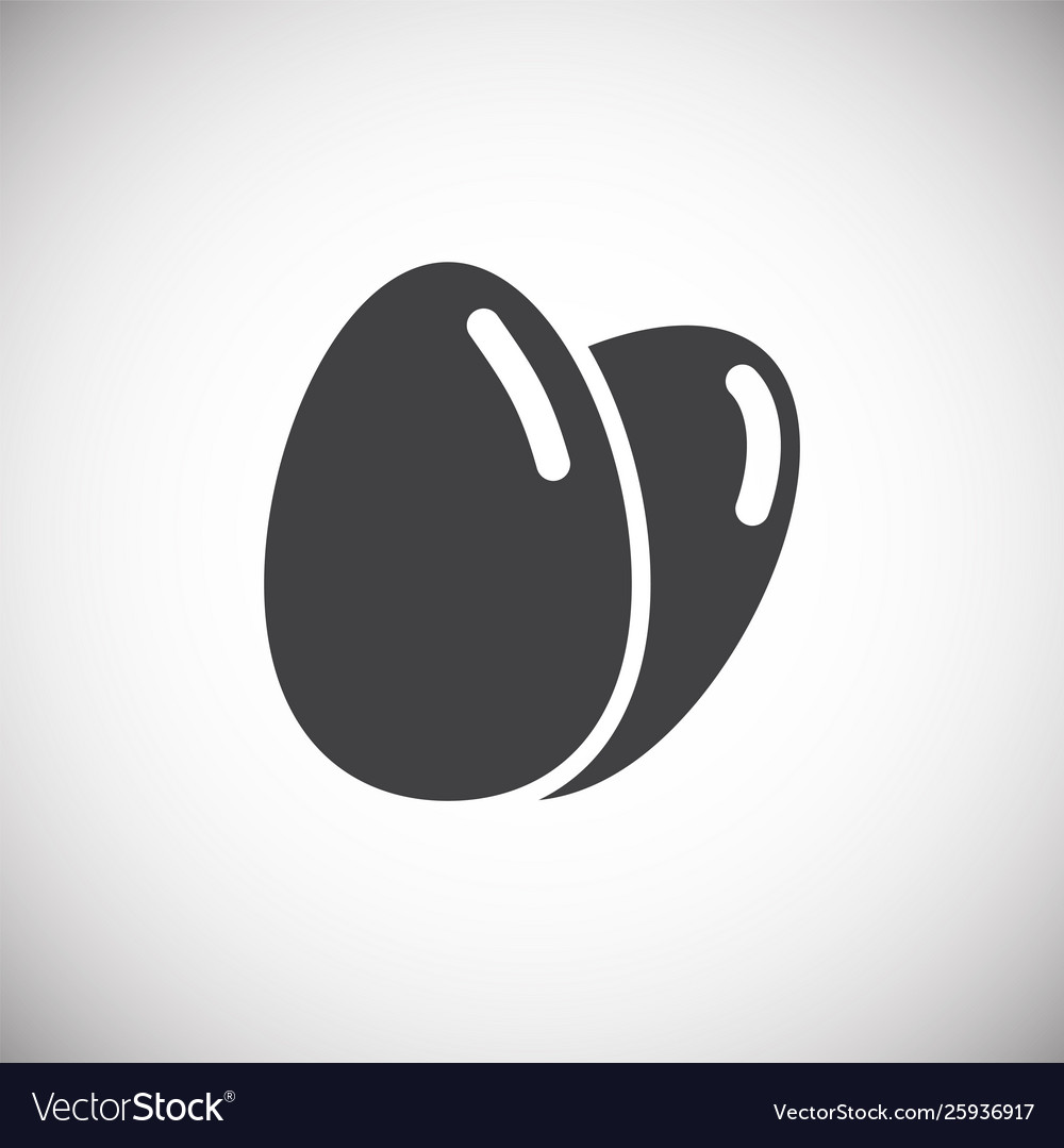 Egg related icon on background for graphic and web vector image Egg related icon on background for graphic and web