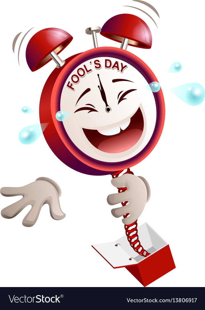 Fools day time clock hours service laughs