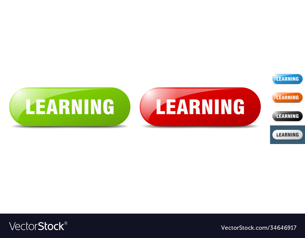 Learning button key sign push set