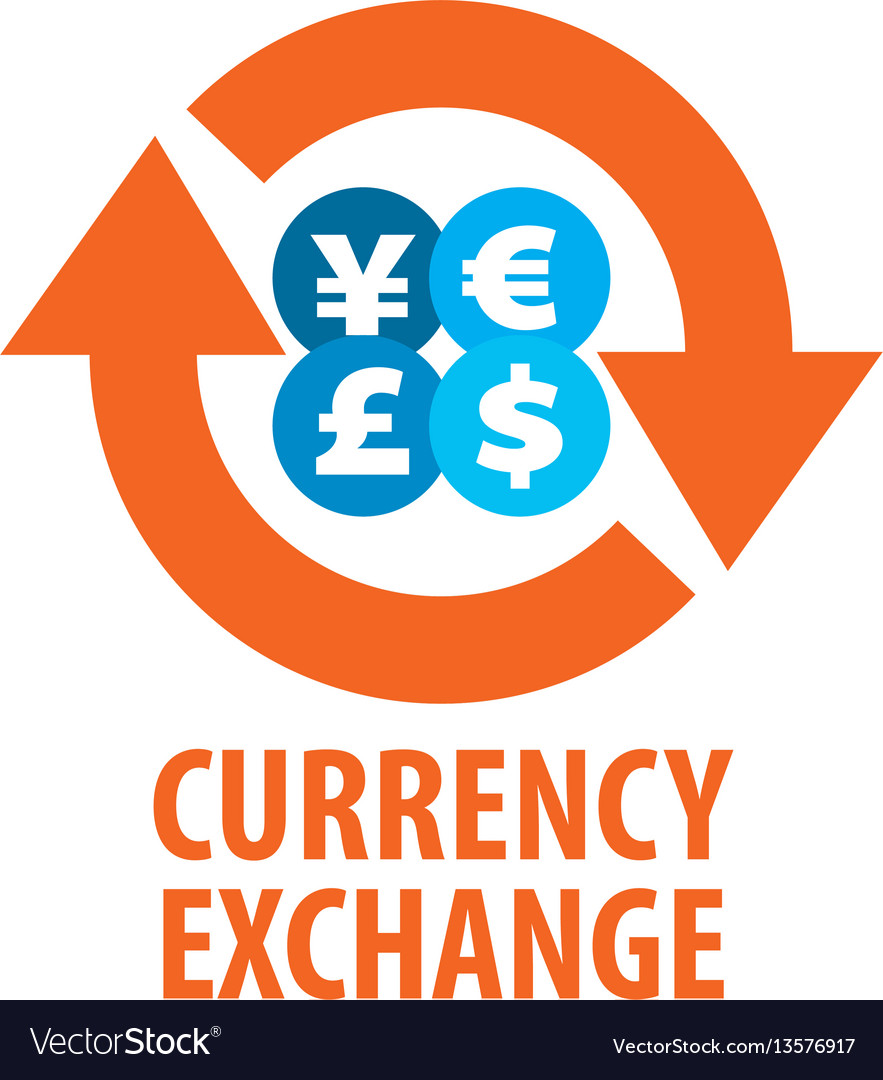 Logo currency exchange Royalty Free Vector Image