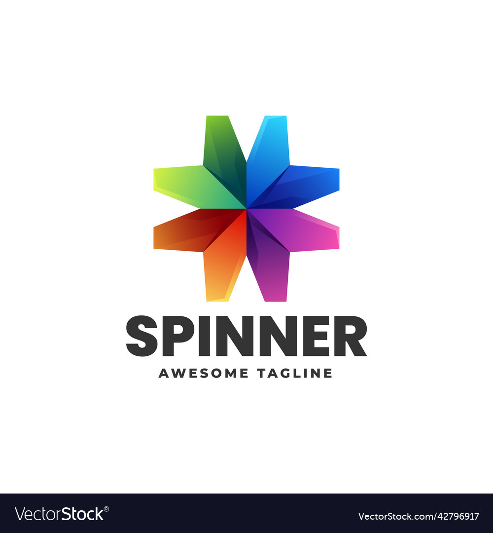 Logo Spinner Gradienten bunten Stil