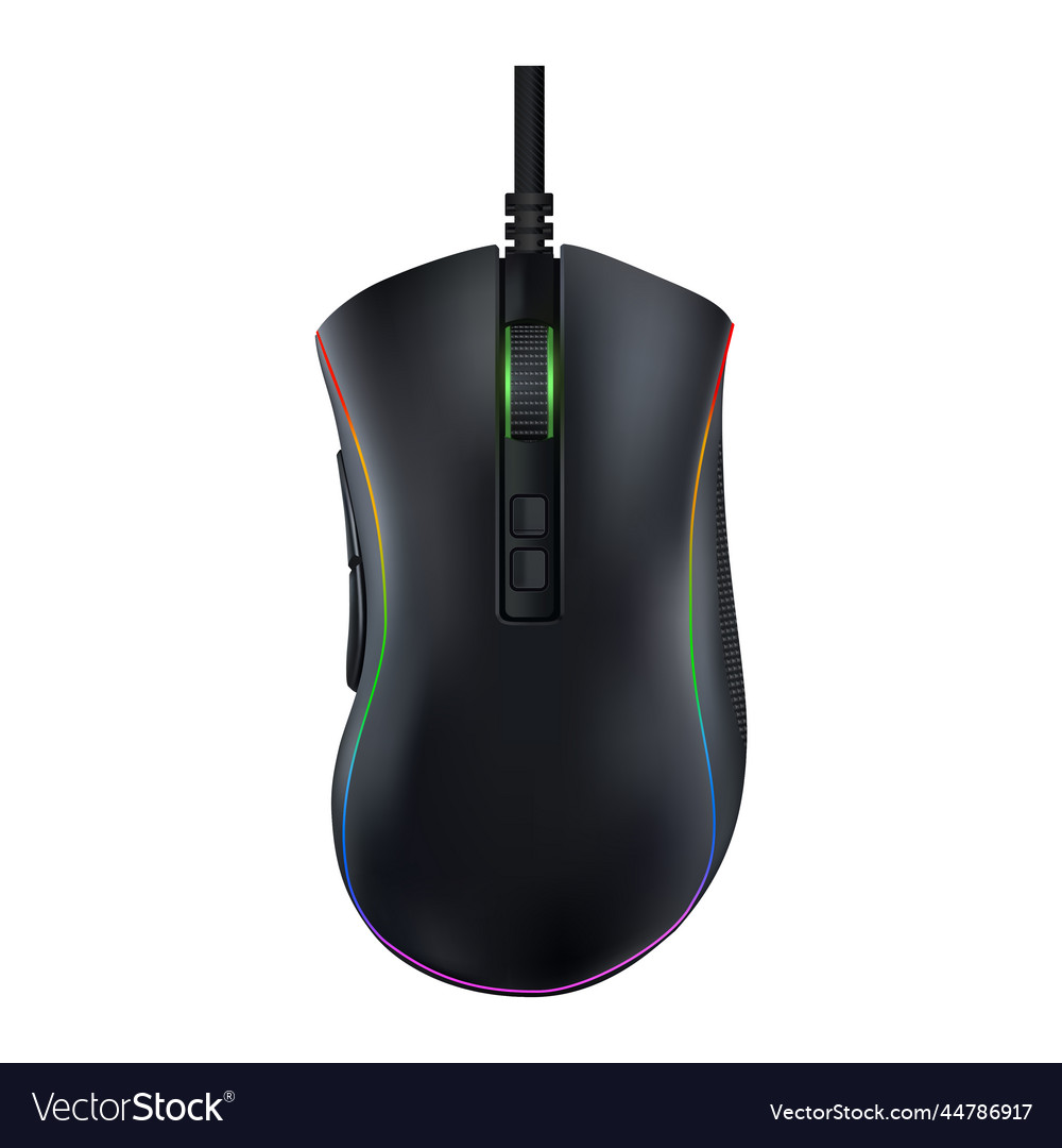 Modern computer mouse on isolated background vector image Modern computer mouse on isolated background