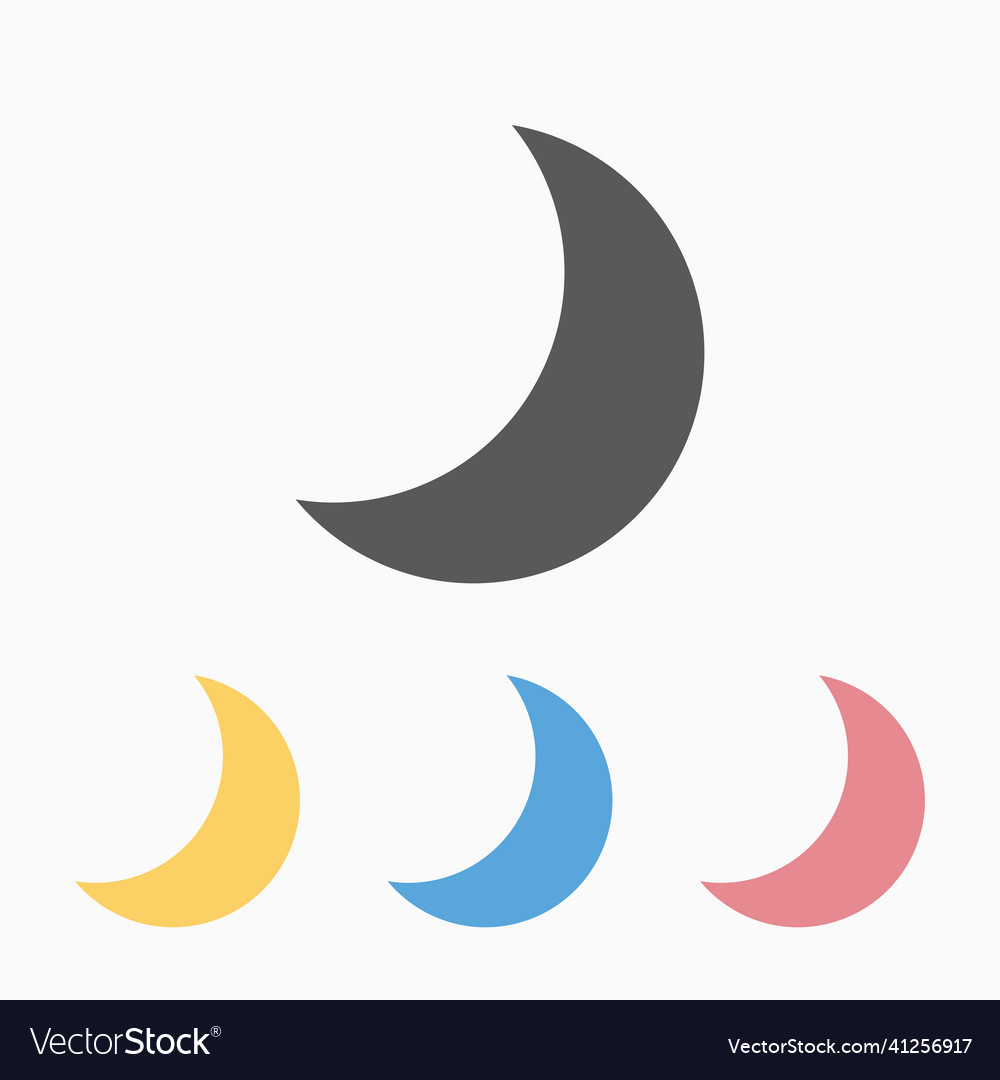 Moon icon Royalty Free Vector Image - VectorStock