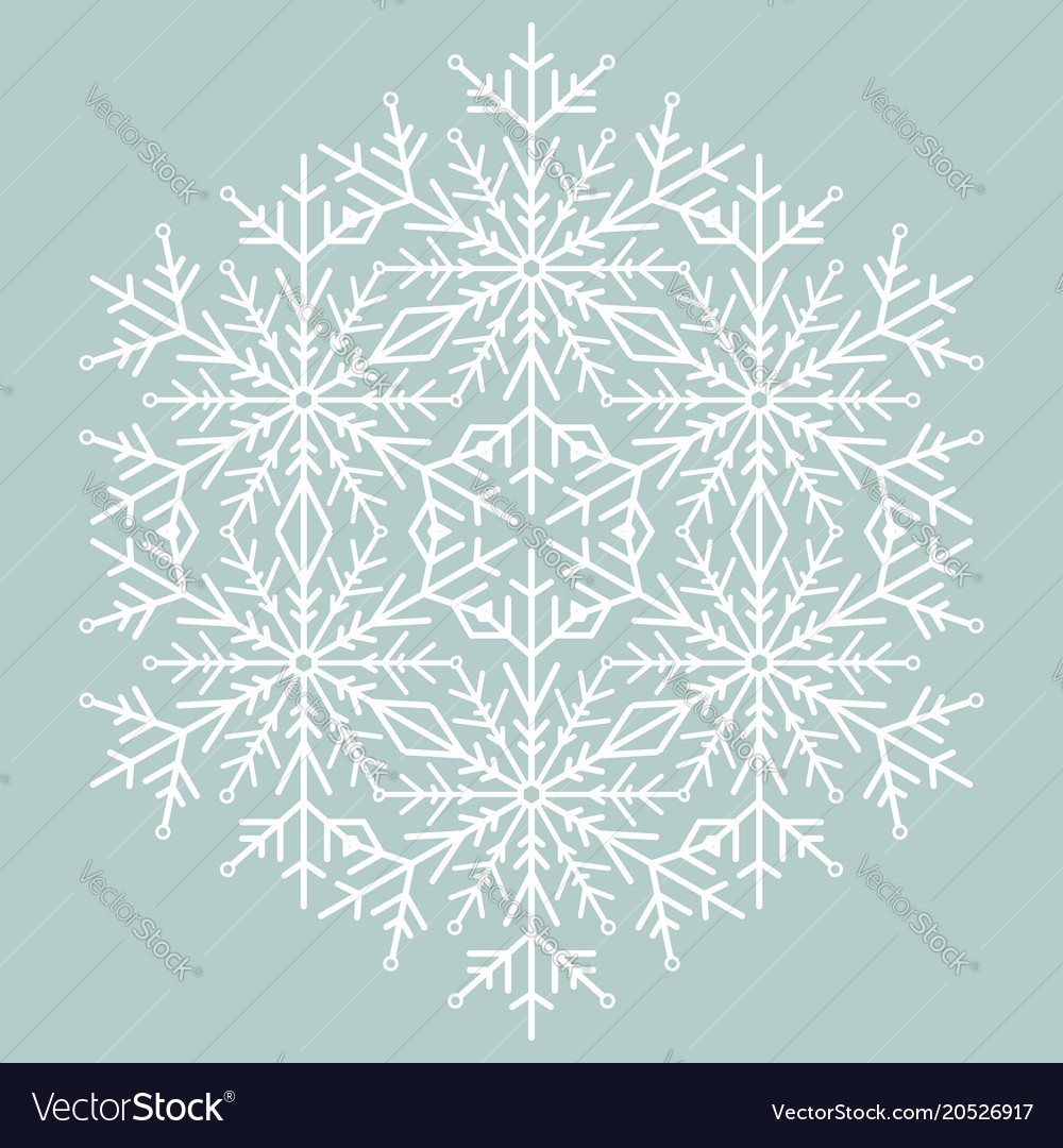 Pretty round snowflake