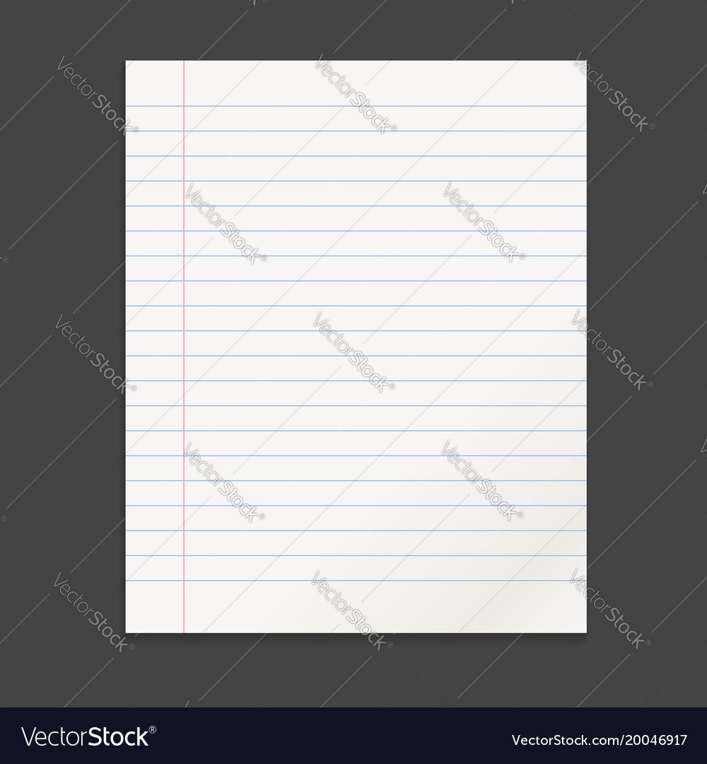 Realistic template notepad with spiral blank