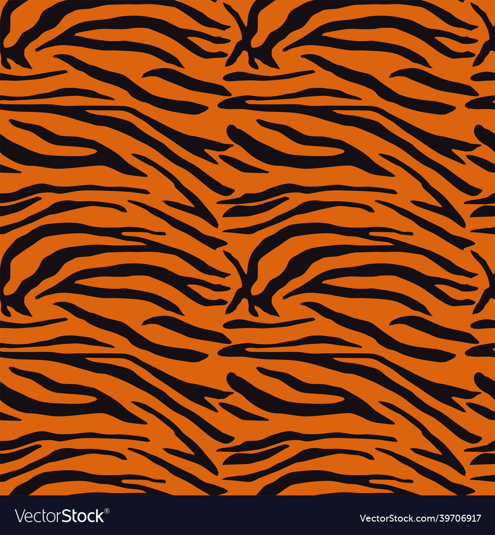 Tiger pattern background design template vector image Tiger pattern background design template