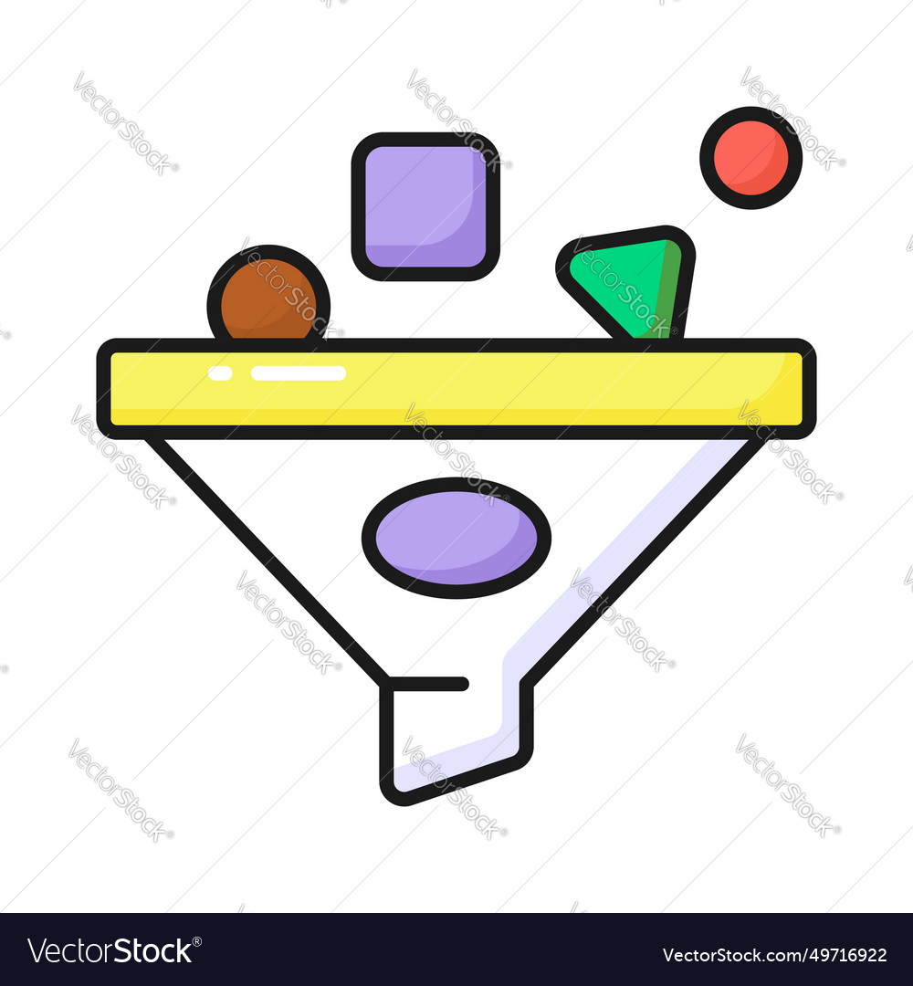Data filtering design in trendy style concept