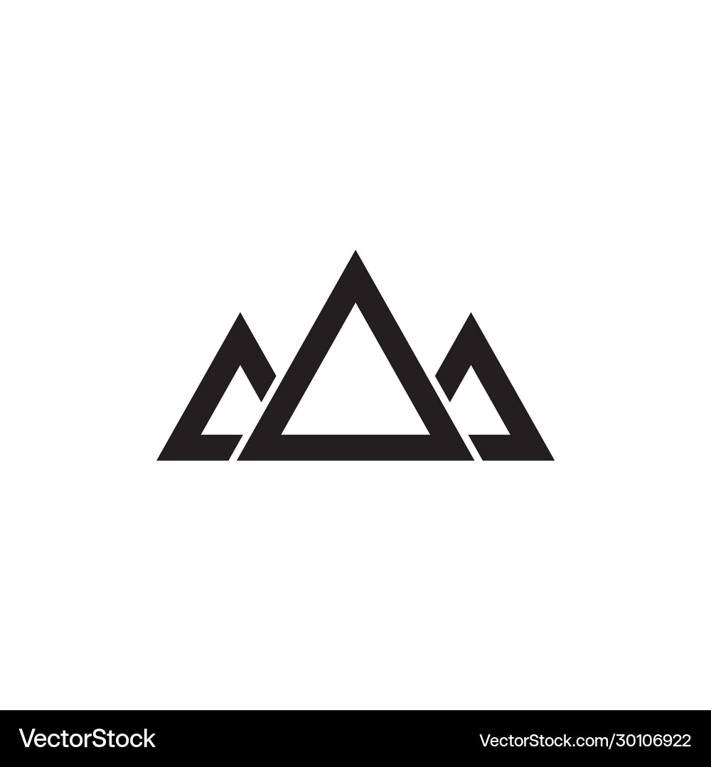 Mountain logo design template Royalty Free Vector Image