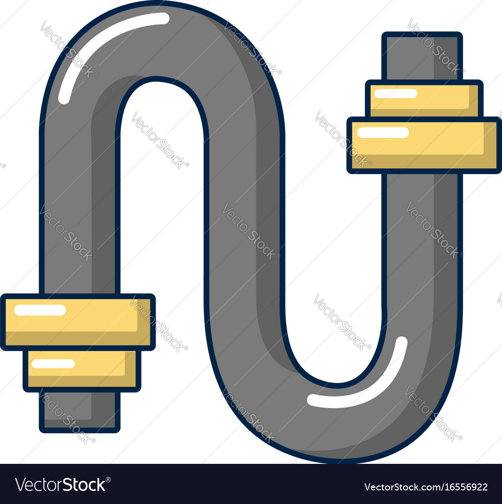 Sewer pipe icon cartoon style Royalty Free Vector Image