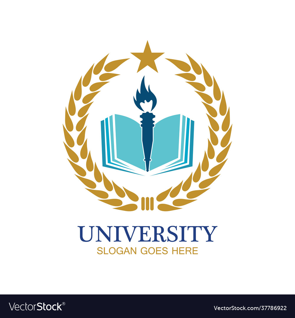 University academy school and course logo design