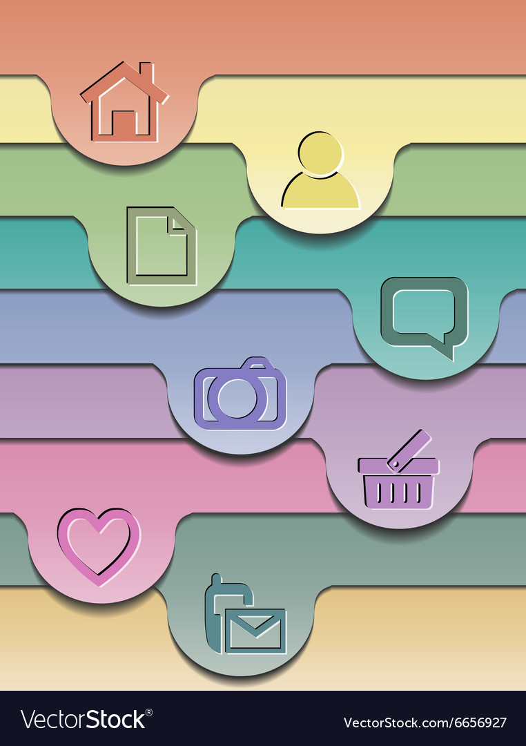 Abstract colorful layout