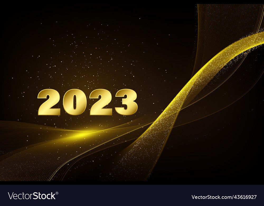 Abstract shiny golden wave design element Vector Image