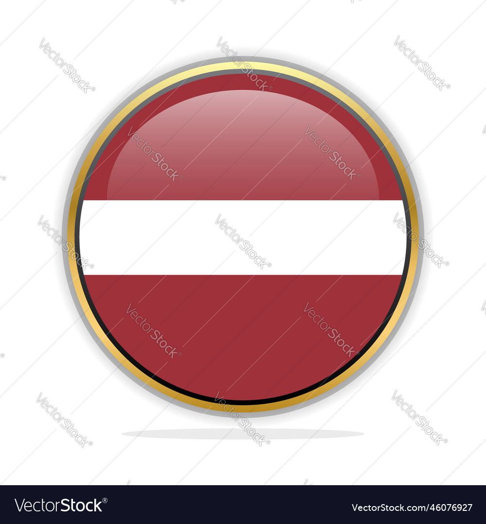 Button flag design template latvia Vector Image Button flag design template latvia