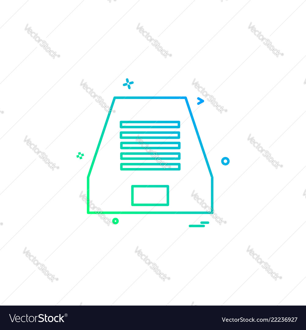 Dropbox icon design vector image Dropbox icon design