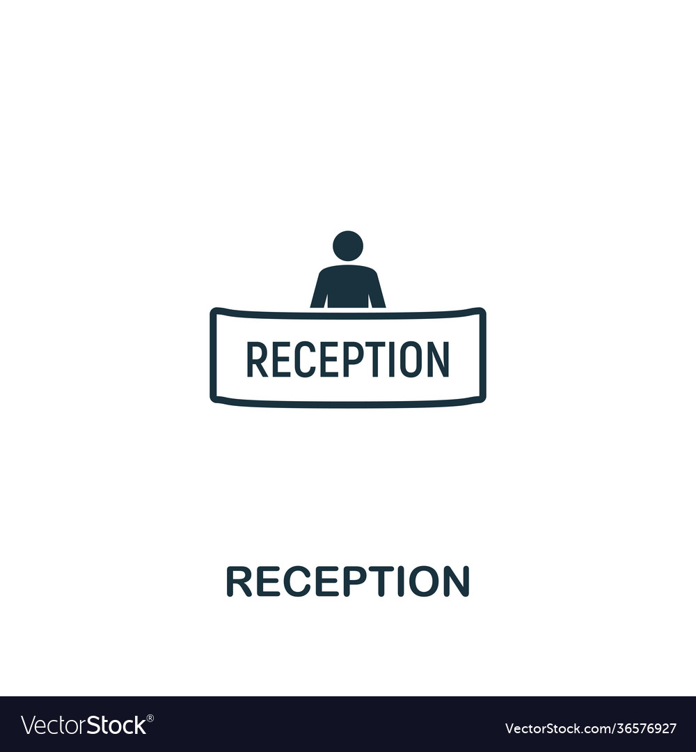 Reception icon creative element design from