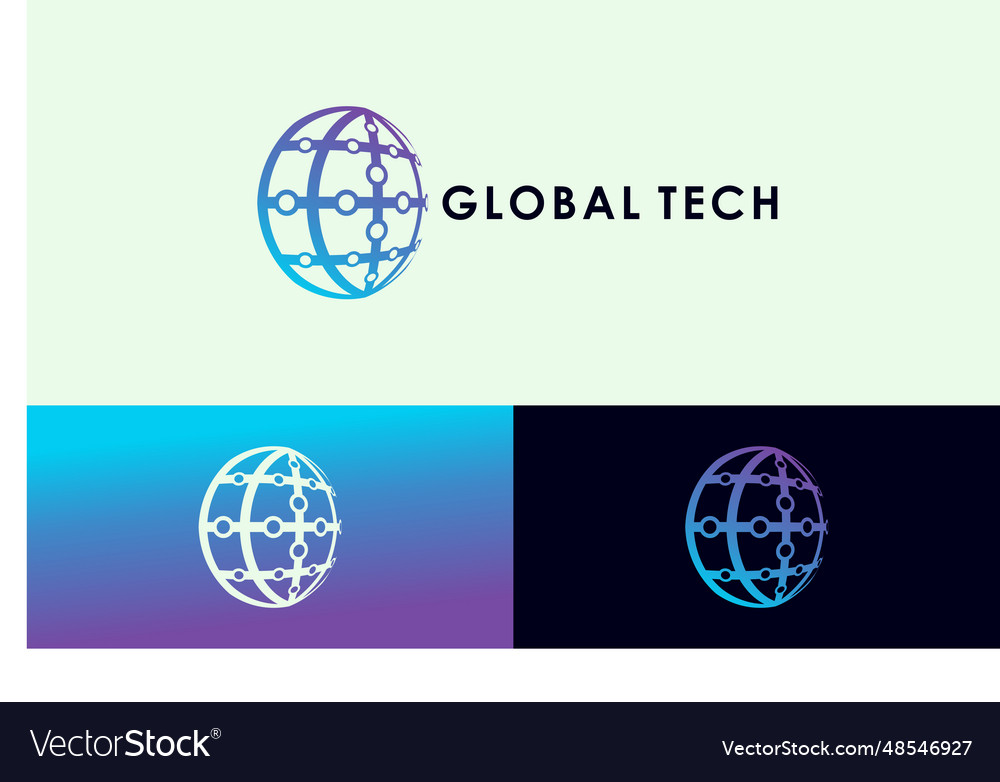 Technology logo design concept