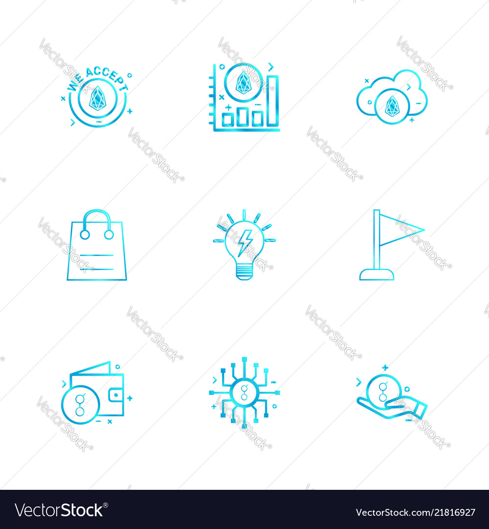 We accept coin graph cloud flag bag idea