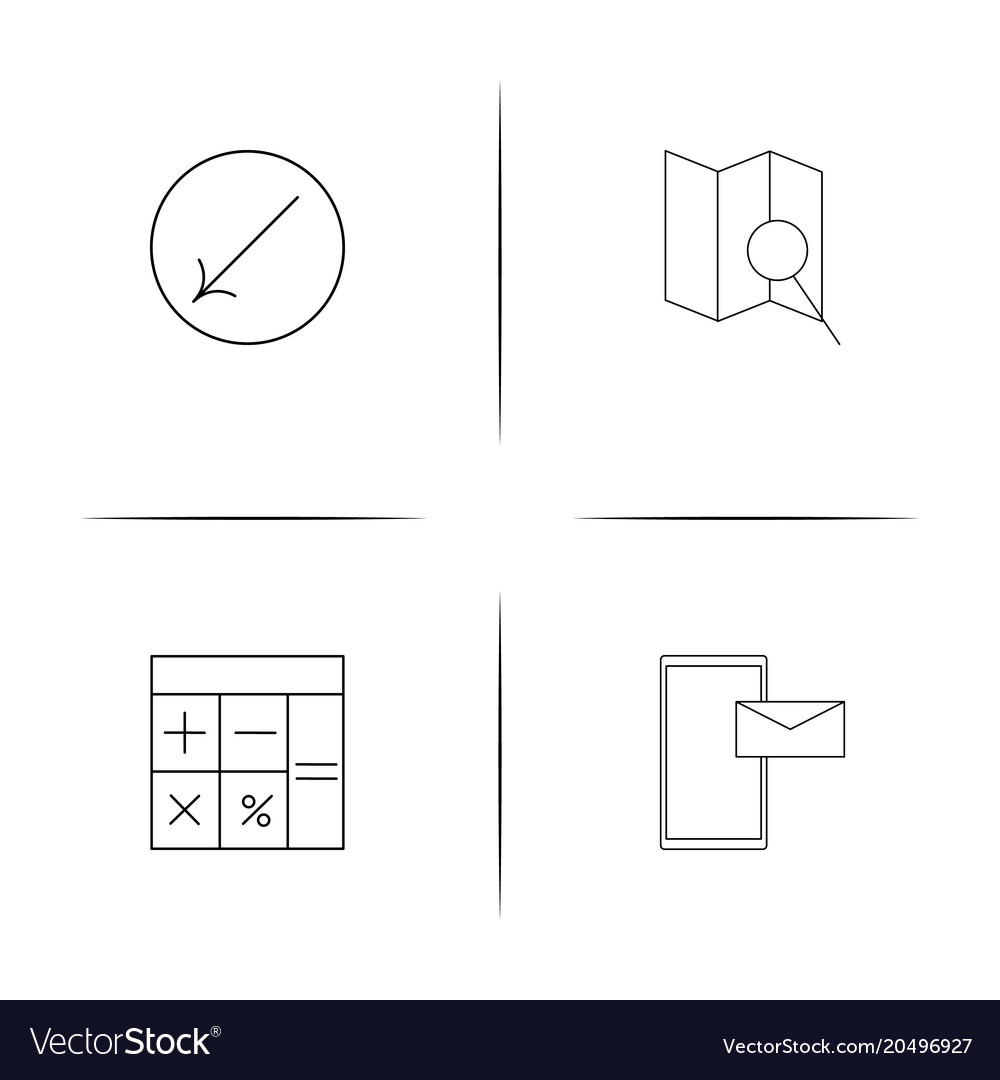 Web und Text einfache lineare Symbole gesetzt umrissen