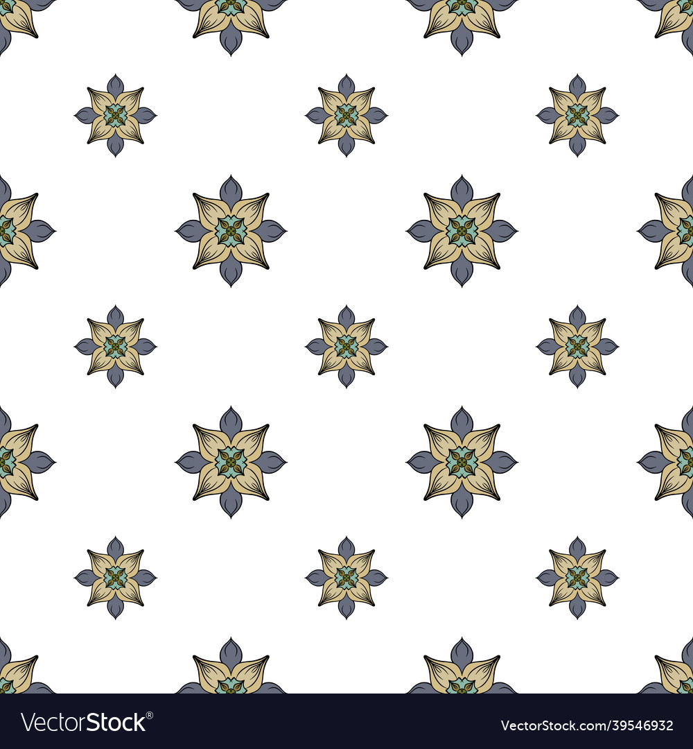 Fabric repeat pattern- seamless flat colorful vector image Fabric repeat pattern- seamless flat colorful