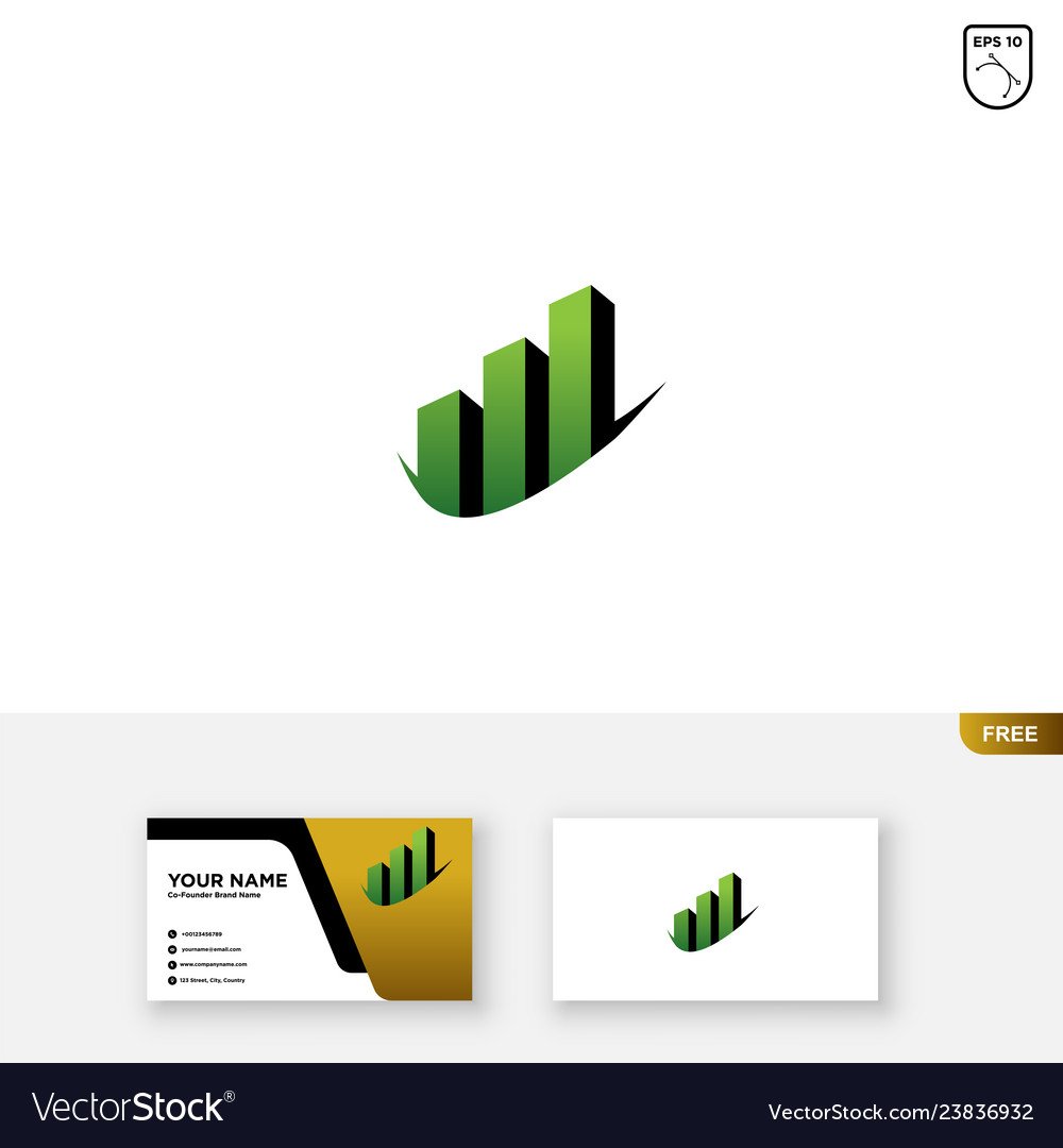 Financial logo template accounting