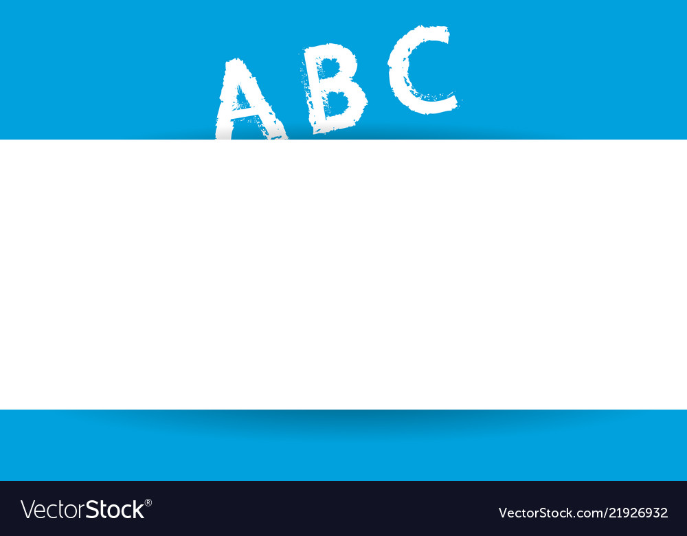 Flat design empty esp template vector image Flat design empty esp template