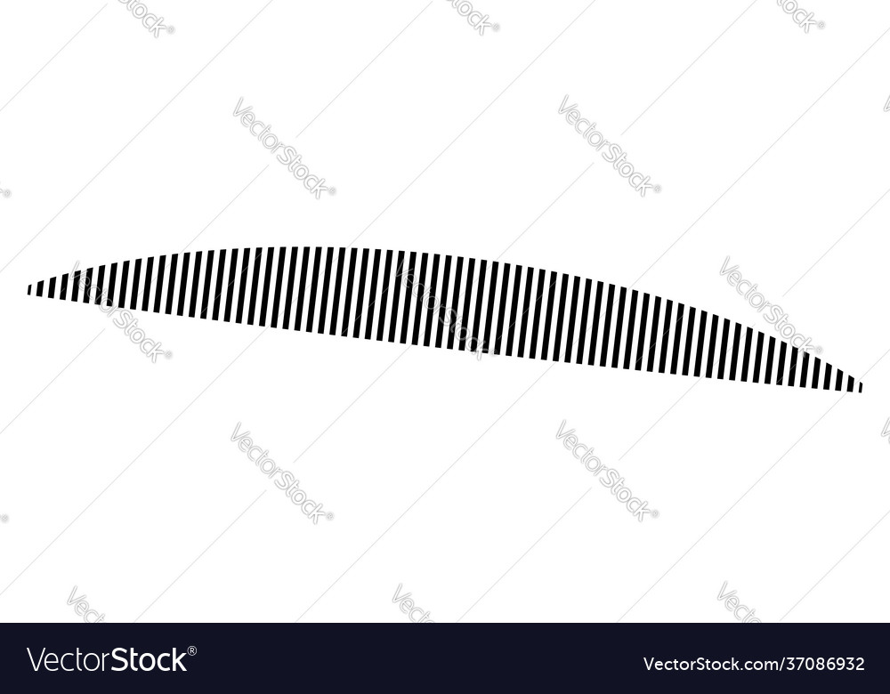 Horizontal gestrichelte Segmentlinien Designform vector image Horizontal gestrichelte Segmentlinien Designform