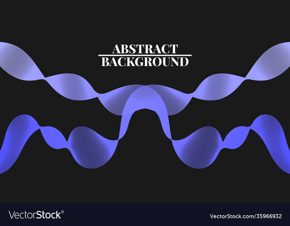 Modern abstract background with wavy lines vector image Modern abstract background with wavy lines