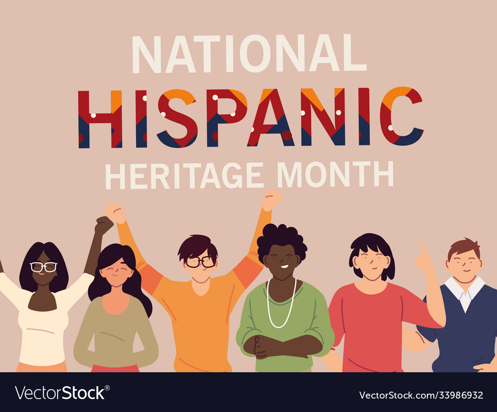 National hispanic heritage month with latin women