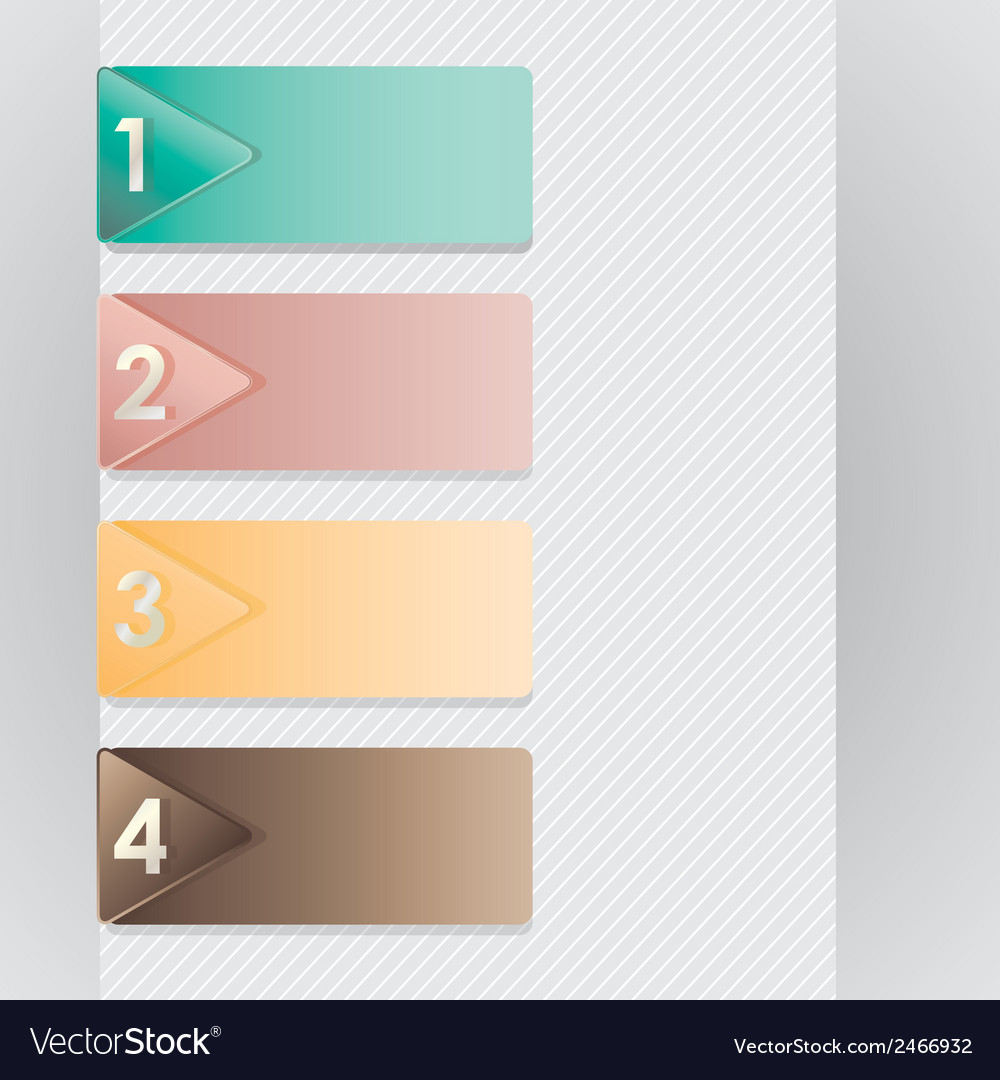 Numbers icons with retro colors