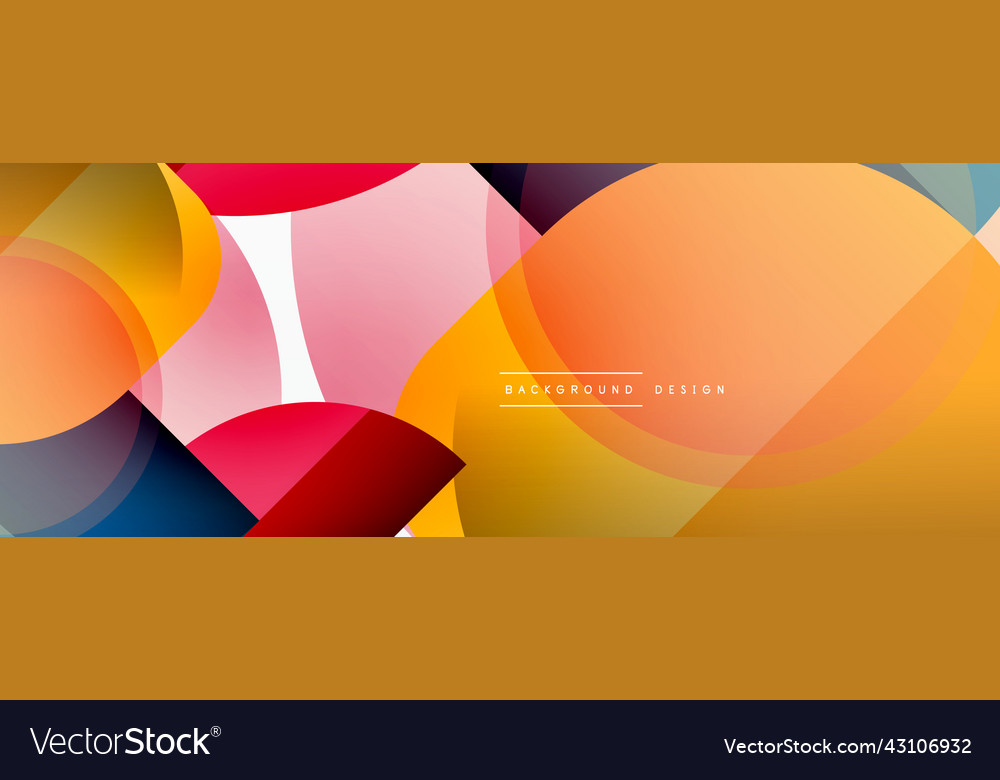 Round triangle shapes lines and circles geometric vector image Round triangle shapes lines and circles geometric