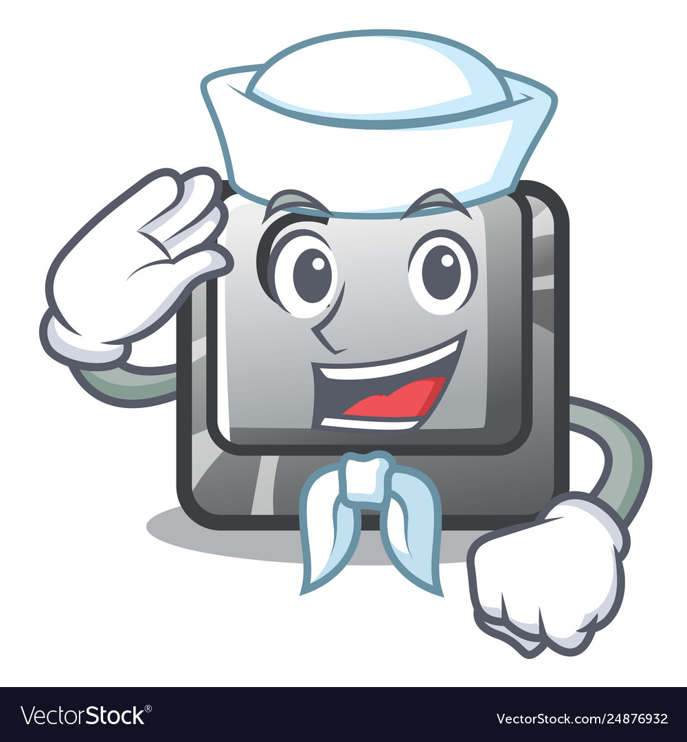 Sailor button c on a keyboard character