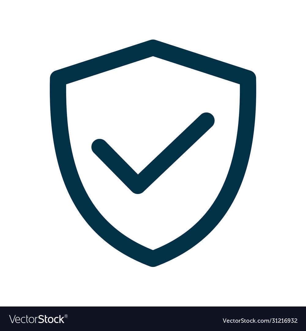 Secure icon isolated on white background from