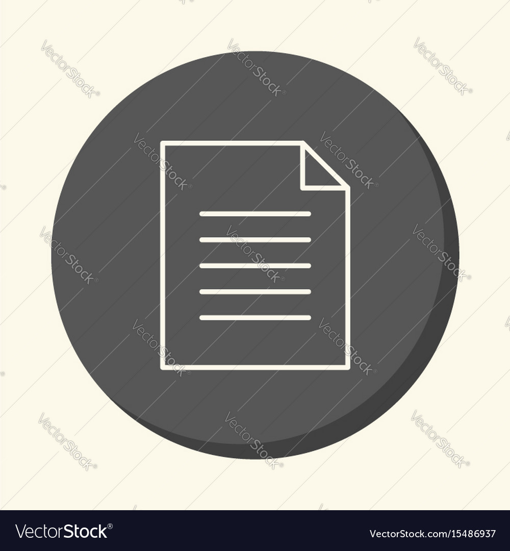 A sheet of paper with text circular