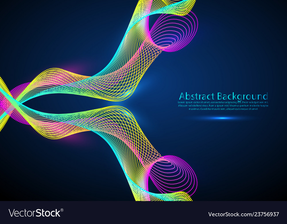 Abstract background with a dynamic waves