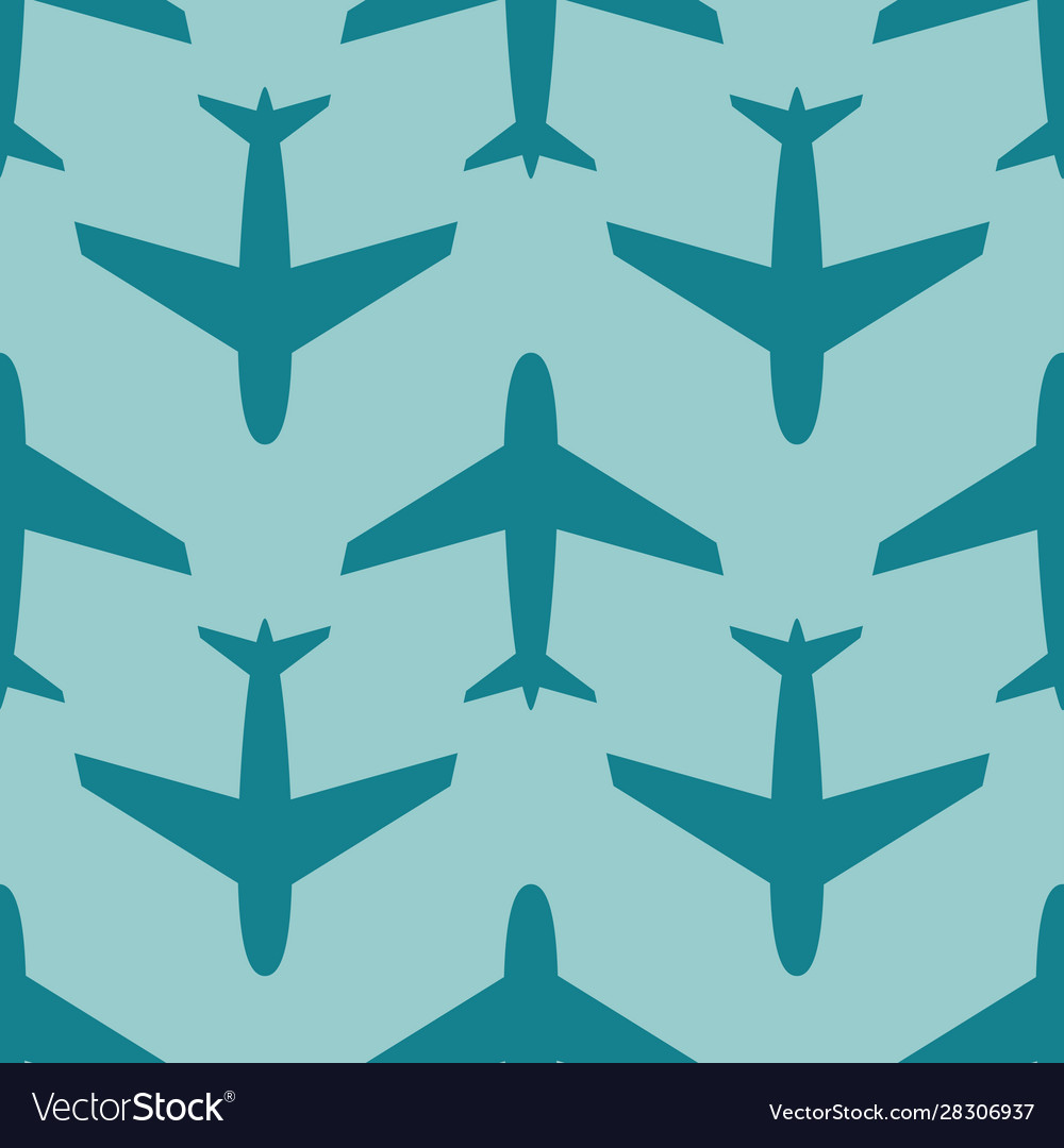 Airplane seamless pattern