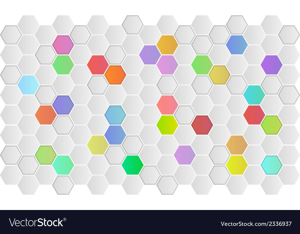 Background with hexagons Royalty Free Vector Image