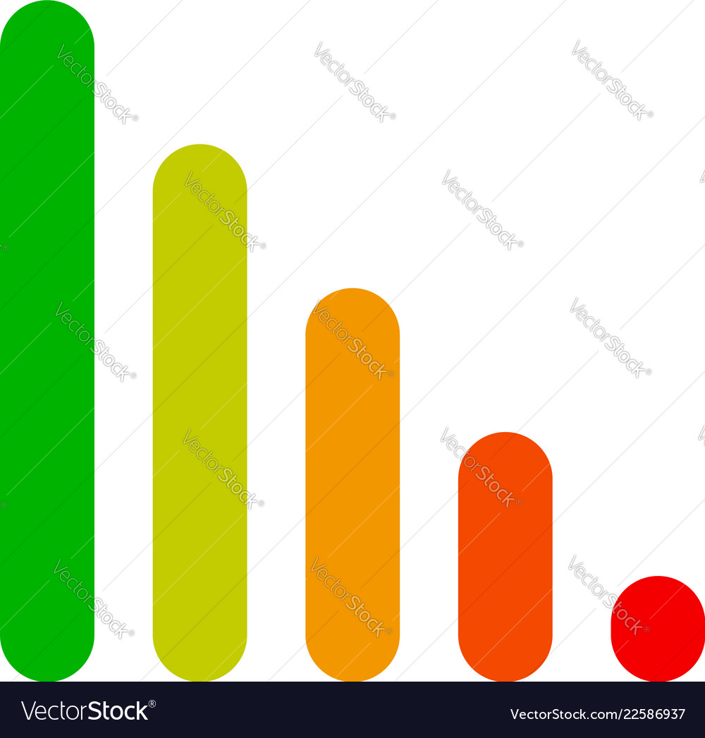 Balkendiagramm Symbol abgerundet Rechteck vector image Balkendiagramm Symbol abgerundet Rechteck