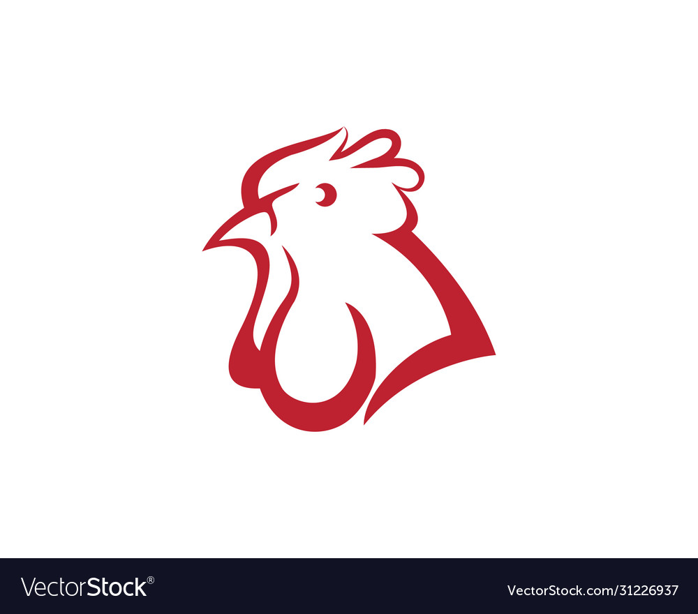 Chicken icon design vector image Chicken icon design