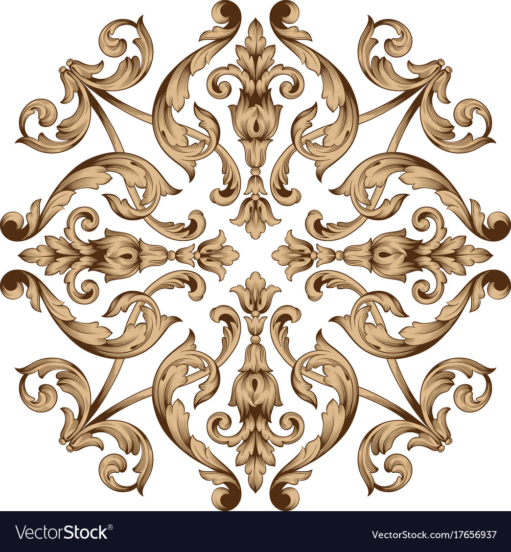 Classical baroque ornament