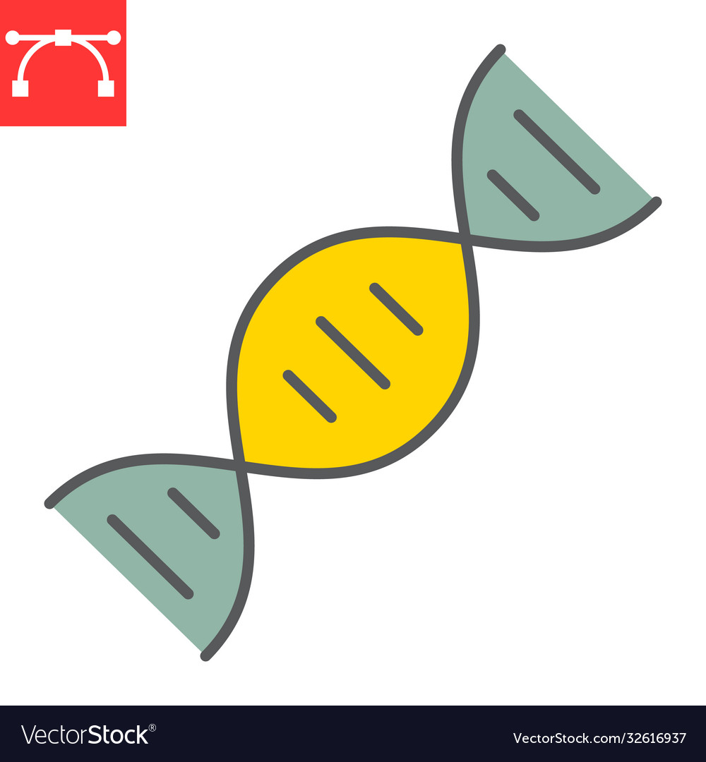 Dna line icon school and education biology sign vector image Dna line icon school and education biology sign