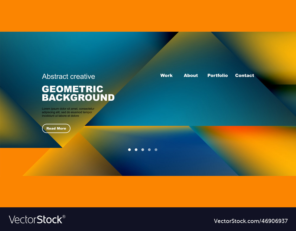 Dynamic triangle design with fluid gradient colors