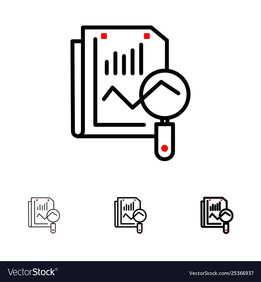 File static search computing bold and thin black vector image File static search computing bold and thin black