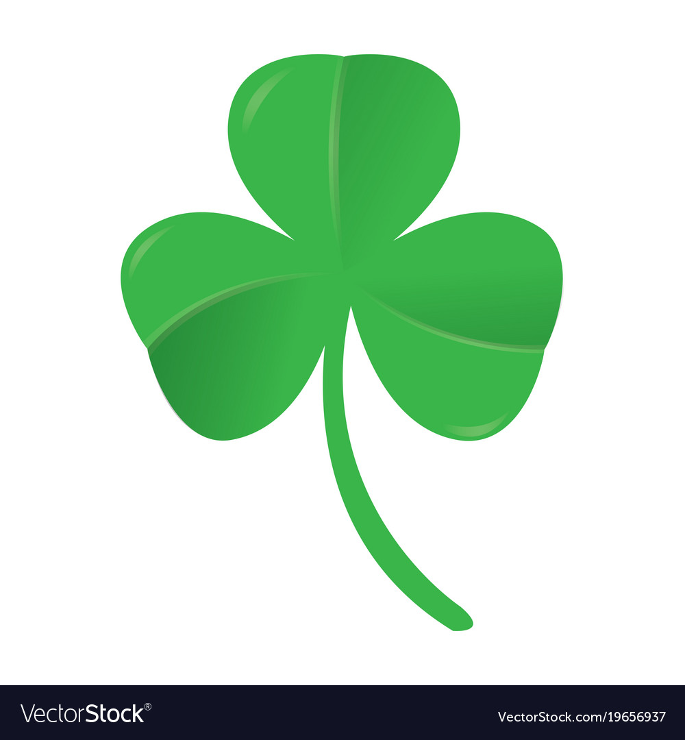 Green clover icon Royalty Free Vector Image - VectorStock