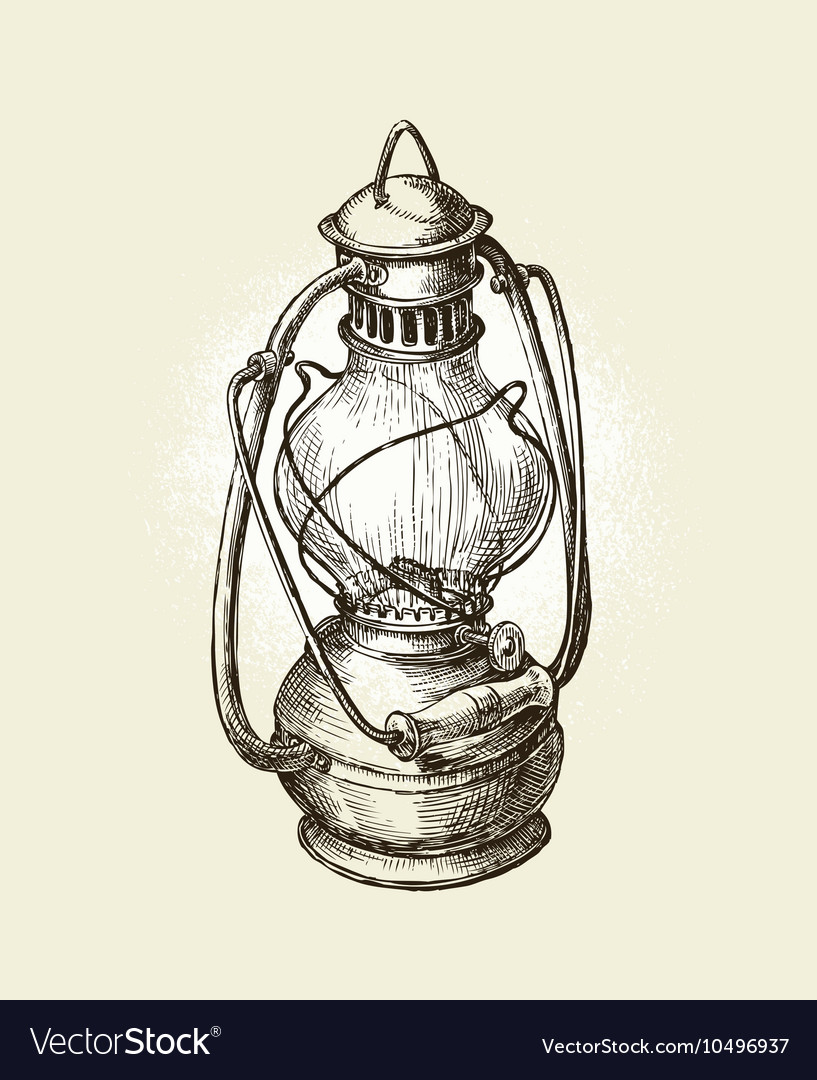 Old Street Lamp Drawing by Di Fernandes - Fine Art America